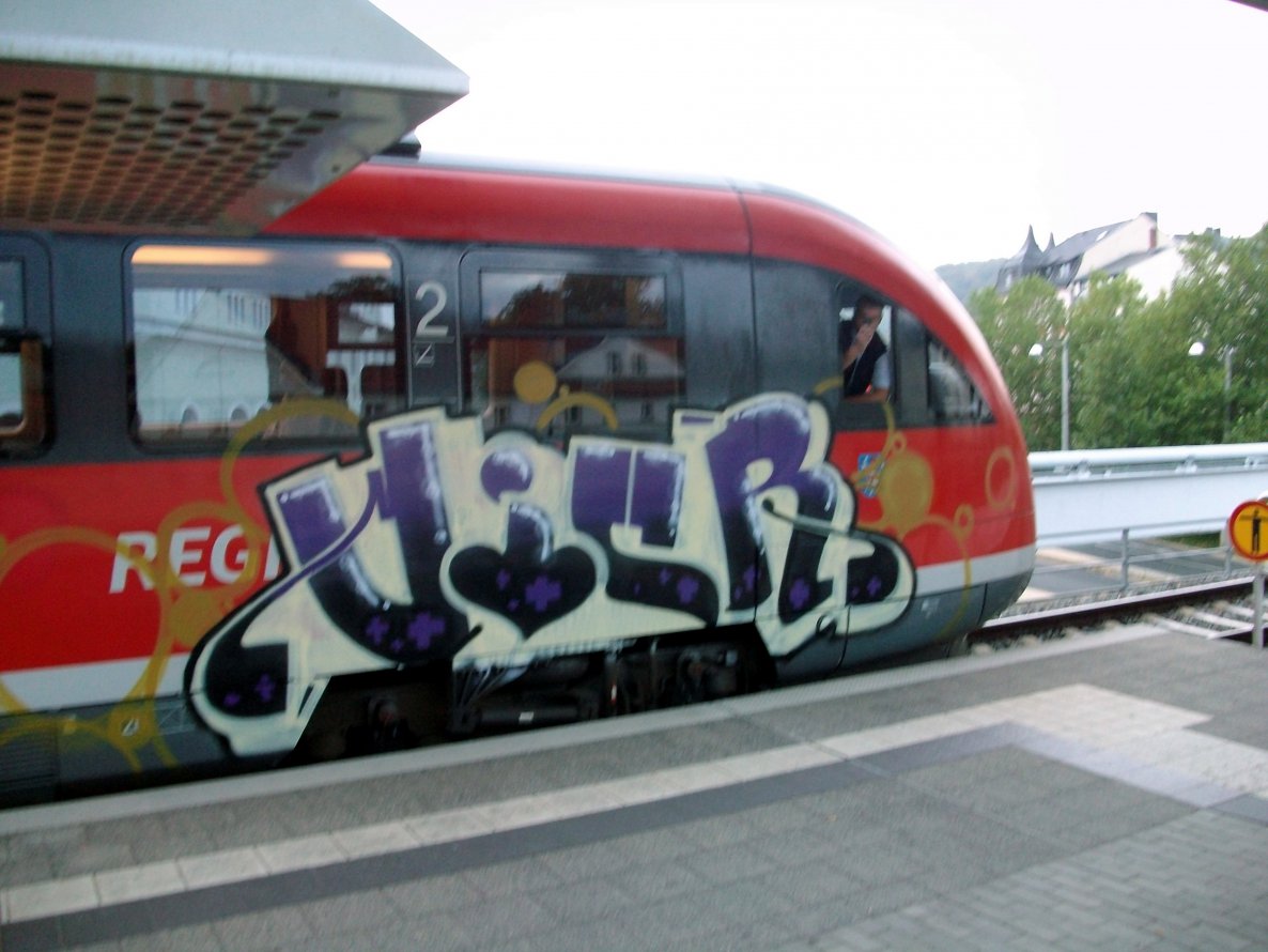 Graffiti Train in Gera - Photo by geracity - vicr