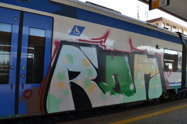 Graffiti Wall in Rome - Photo by geracity - Rdm, Redröm (2014)