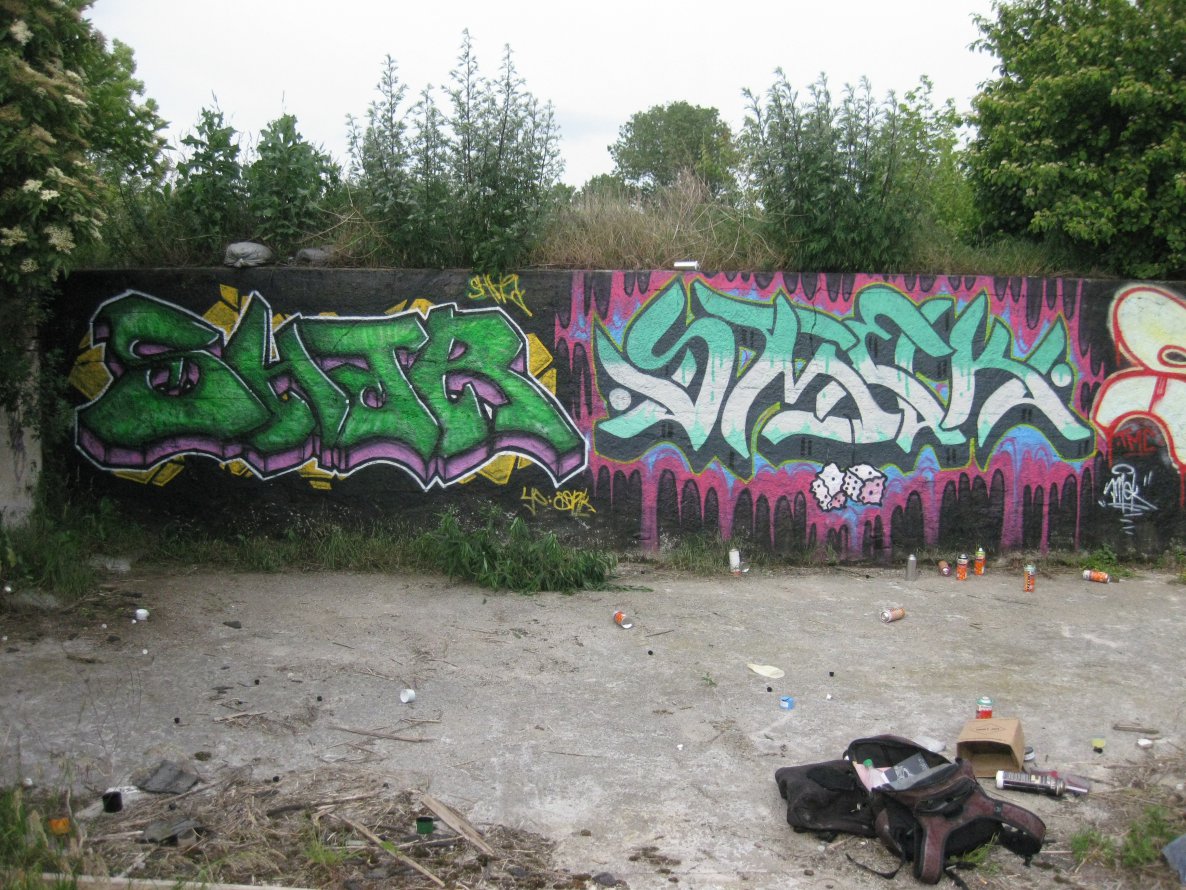 Graffiti Wall in Gera - Photo by geracity - shar, smek
