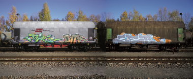 Graffiti Train - Photo by geracity - org, dnk, ser