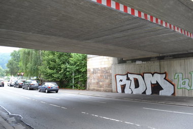 Graffiti Wall in Gera - Photo by geracity - Rdm, Redröm (2014)