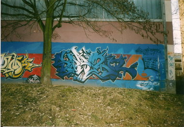 Graffiti Wall in Gera - Photo by geracity (2001)