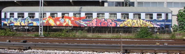 Graffiti Train - Photo by geracity - ser, kery, atos (2013)