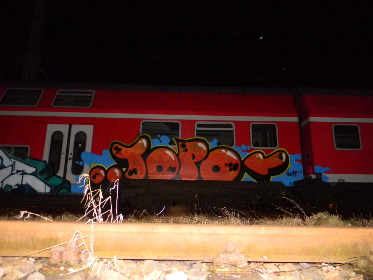 Graffiti Train in Gera - Photo by geracity - topo