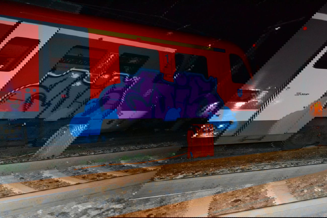 Graffiti Train in Gera - Photo by geracity - zeus (2014)