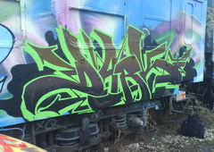 Graffiti Wall in Jena - Photo by geracity - dark