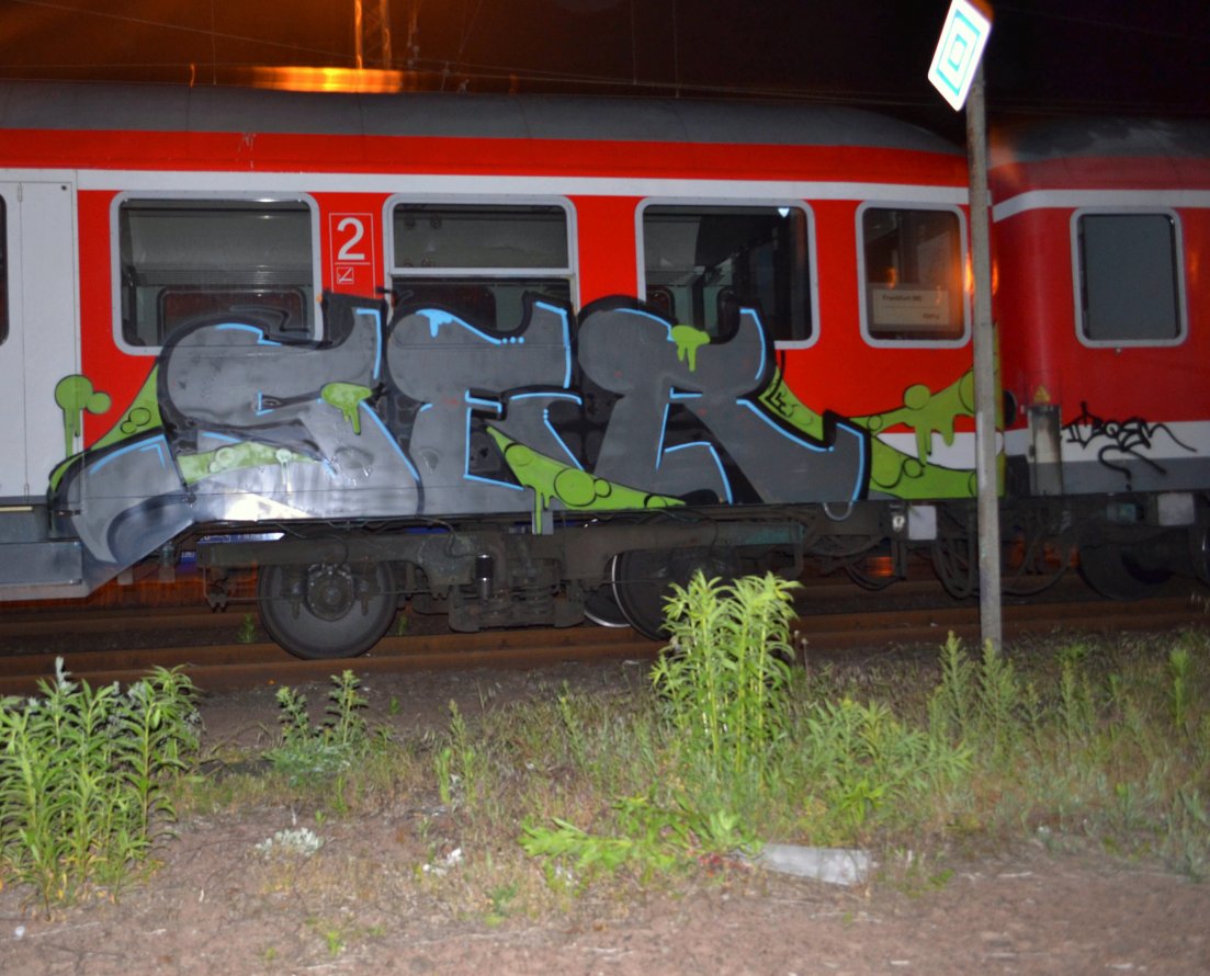 Graffiti Train in Gera - Photo by geracity - ser (2011)