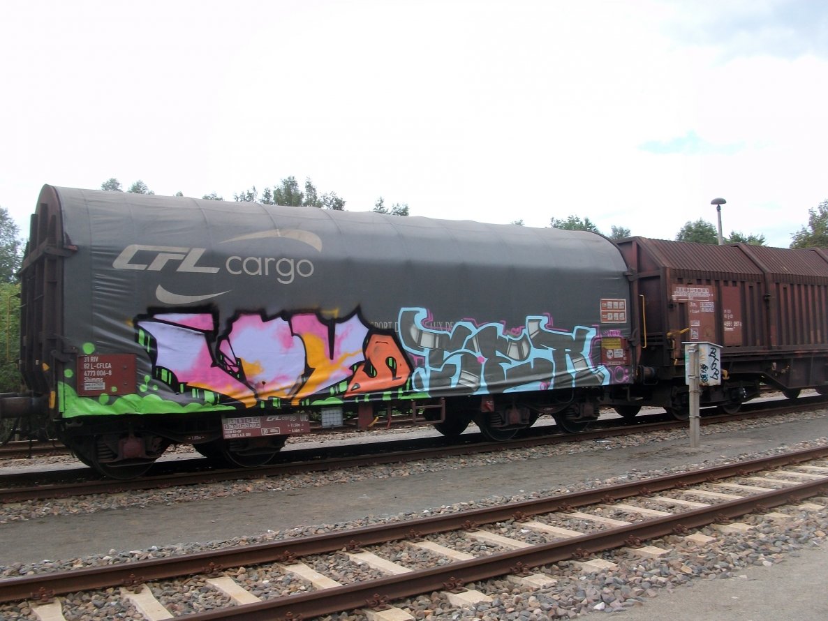 Graffiti Train in Gera - Photo by geracity - loys, der
