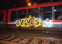 Graffiti Train in Gera - Photo by geracity - zeus