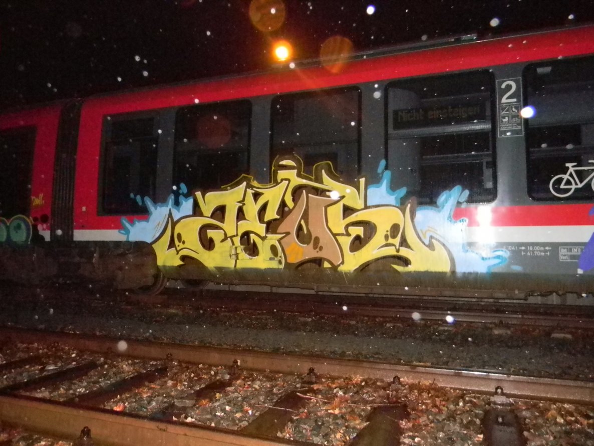 Graffiti Train in Gera - Photo by geracity - zeus