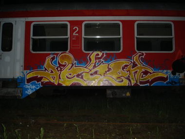 Graffiti Train in Gera - Photo by geracity - aphok