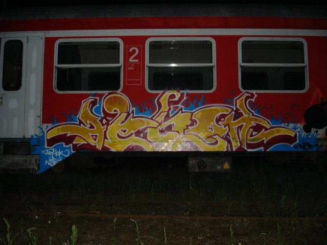 Graffiti Train in Gera - Photo by geracity - aphok