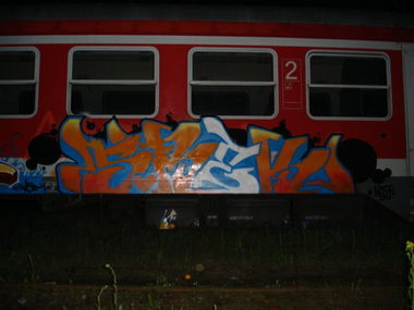 Graffiti Train in Gera - Photo by geracity - srek