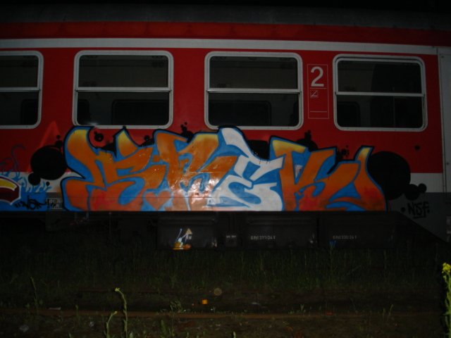 Graffiti Train in Gera - Photo by geracity - srek