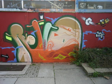 Graffiti Wall in Gera - Photo by geracity - retro