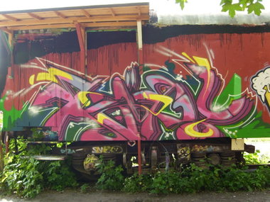 Graffiti Wall in Jena - Photo by geracity - käry (2013)