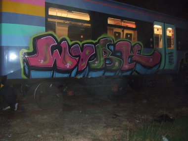 Graffiti Train - Photo by geracity - work