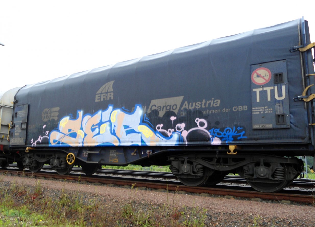 Graffiti Train in Gera - Photo by geracity - ser