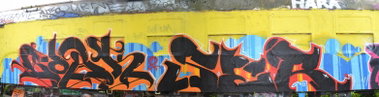 Graffiti Wall in Jena - Photo by geracity - Sork, Ser, Sunds (2012)