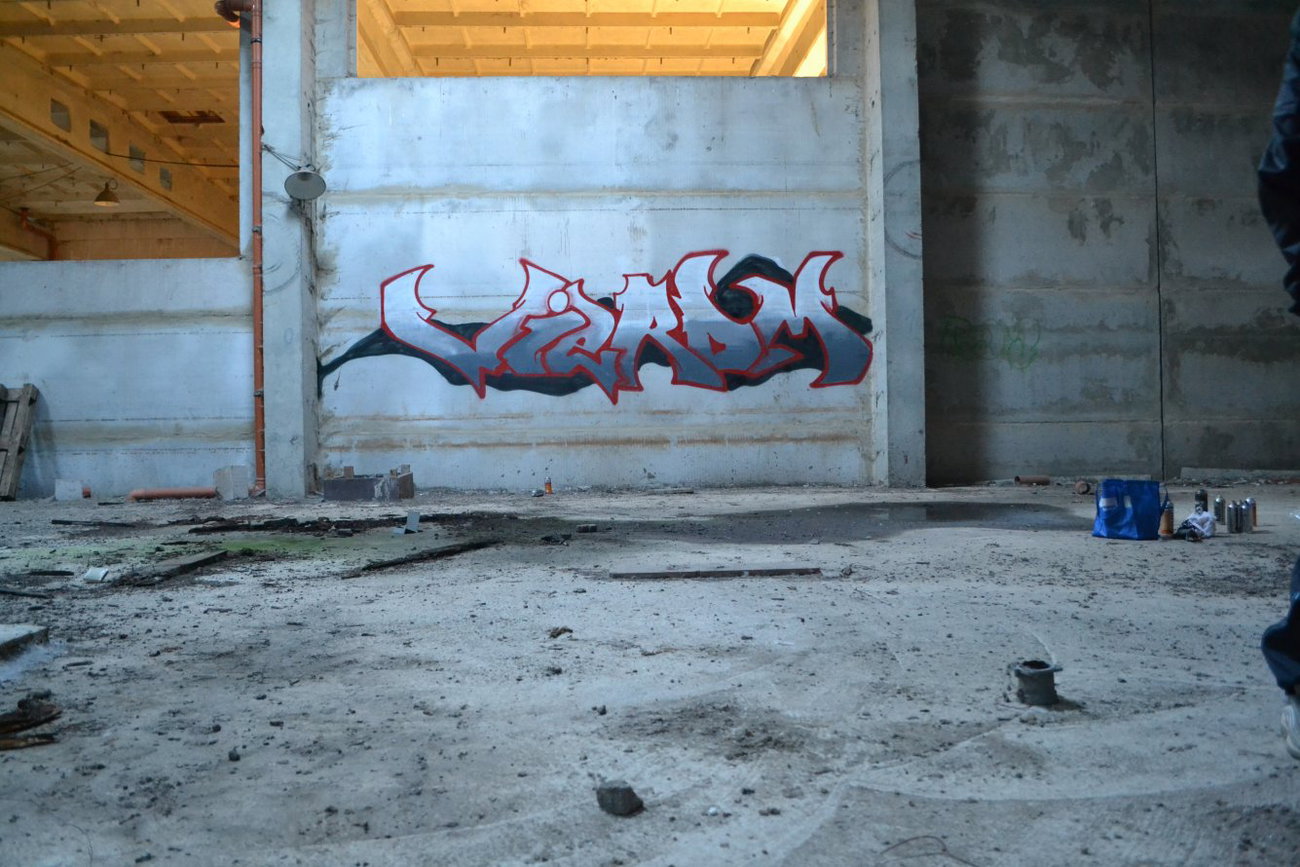 Graffiti Wall in Gera - Photo by geracity - Vier, rdm, Redröm (2014)