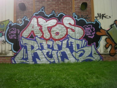 Graffiti Wall in Gera - Photo by geracity - Atos, Reks (2010)