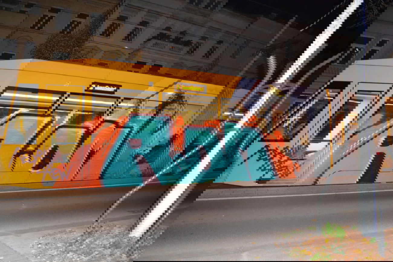 Graffiti Train in Gera - Photo by geracity - Rdm, Redröm (2014)