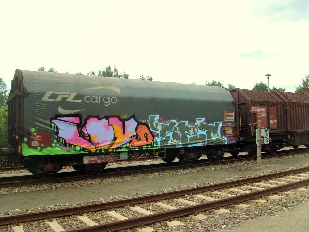Graffiti Train in Gera - Photo by geracity - loys, ser