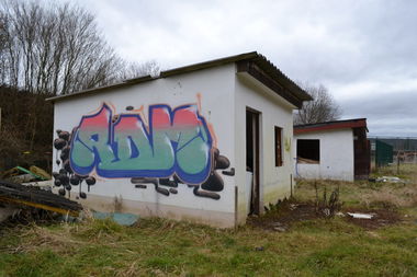 Graffiti Bombing in gera - Photo by geracity - rdm, redröm (2015)