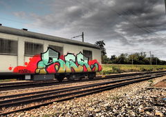 Graffiti Train in Gera - Photo by geracity - ser, sunds