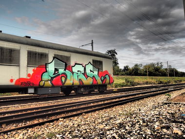 Graffiti Train in Gera - Photo by geracity - ser, sunds