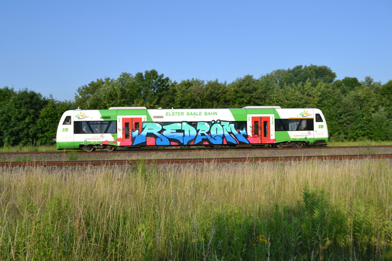 Graffiti Train in Gera - Photo by geracity - redröm, rdm