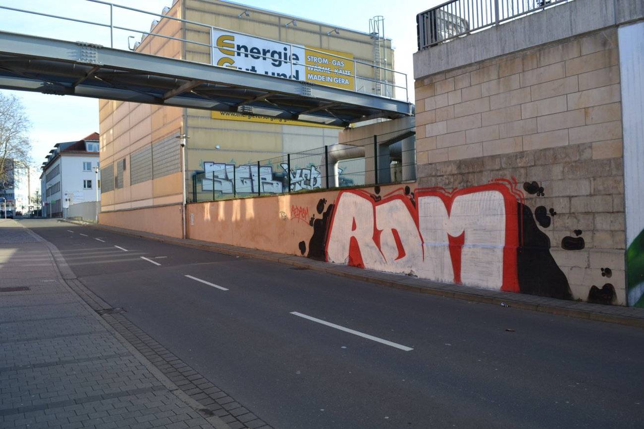 Graffiti Wall in gera - Photo by geracity - rdm, redröm (2015)