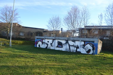 Graffiti Bombing in Gera - Photo by geracity - rdm, redröm