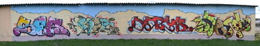 Graffiti Wall in gera - Photo by geracity - ser, dkir, deryk