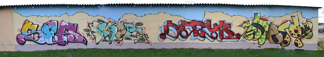 Graffiti Wall in gera - Photo by geracity - ser, dkir, deryk