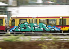 Graffiti Train in Berline - Photo by geracity - ser