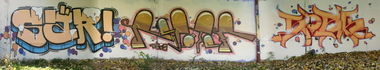 Graffiti Wall in Gera - Photo by geracity - sär, repoter, sork