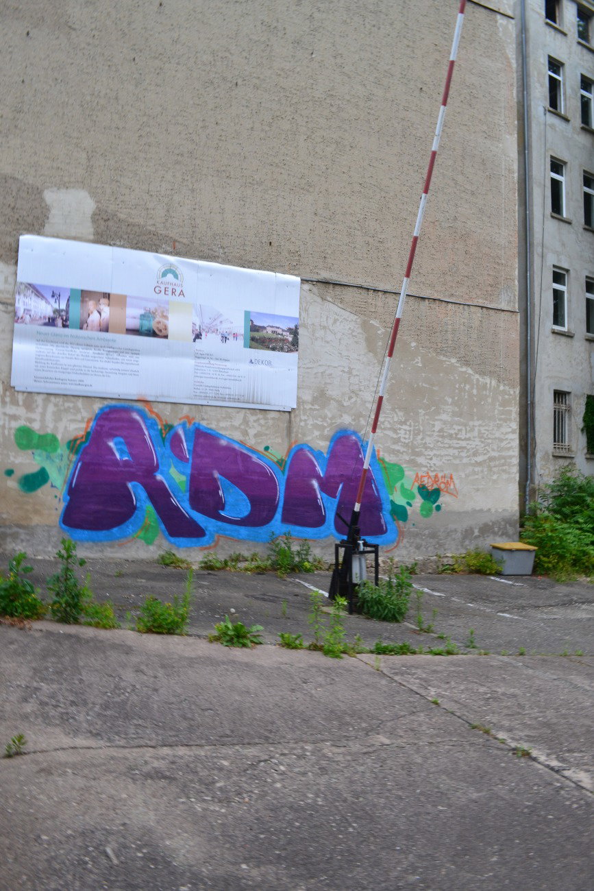 Graffiti Wall in Gera - Photo by geracity - rdm, redröm
