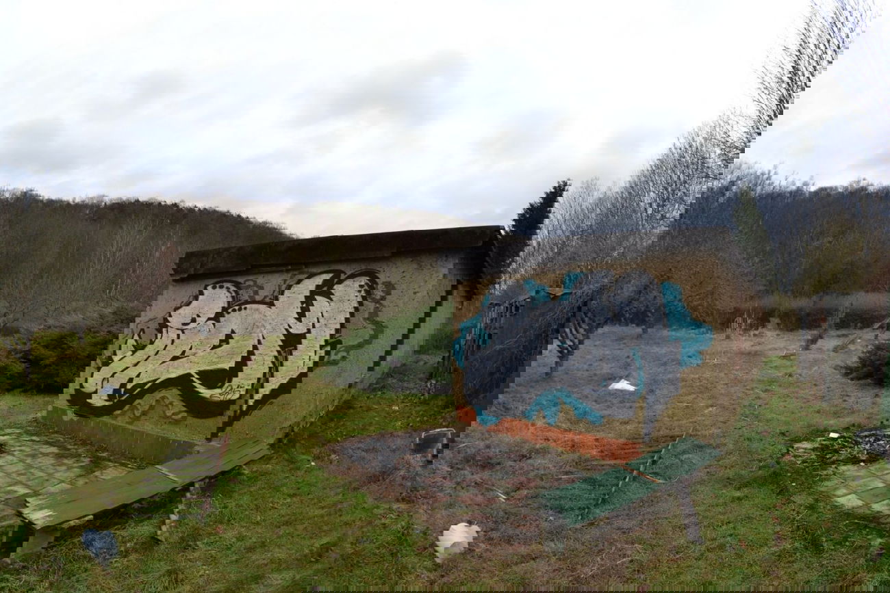 Graffiti Bombing in gera - Photo by geracity - rdm, redröm (2015)