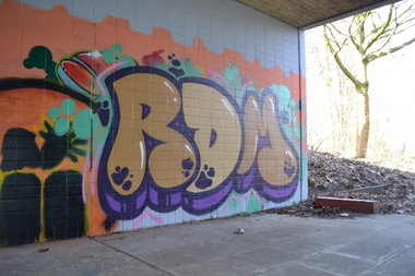 Graffiti Wall in hamburg - Photo by geracity - rdm, redröm (2015)