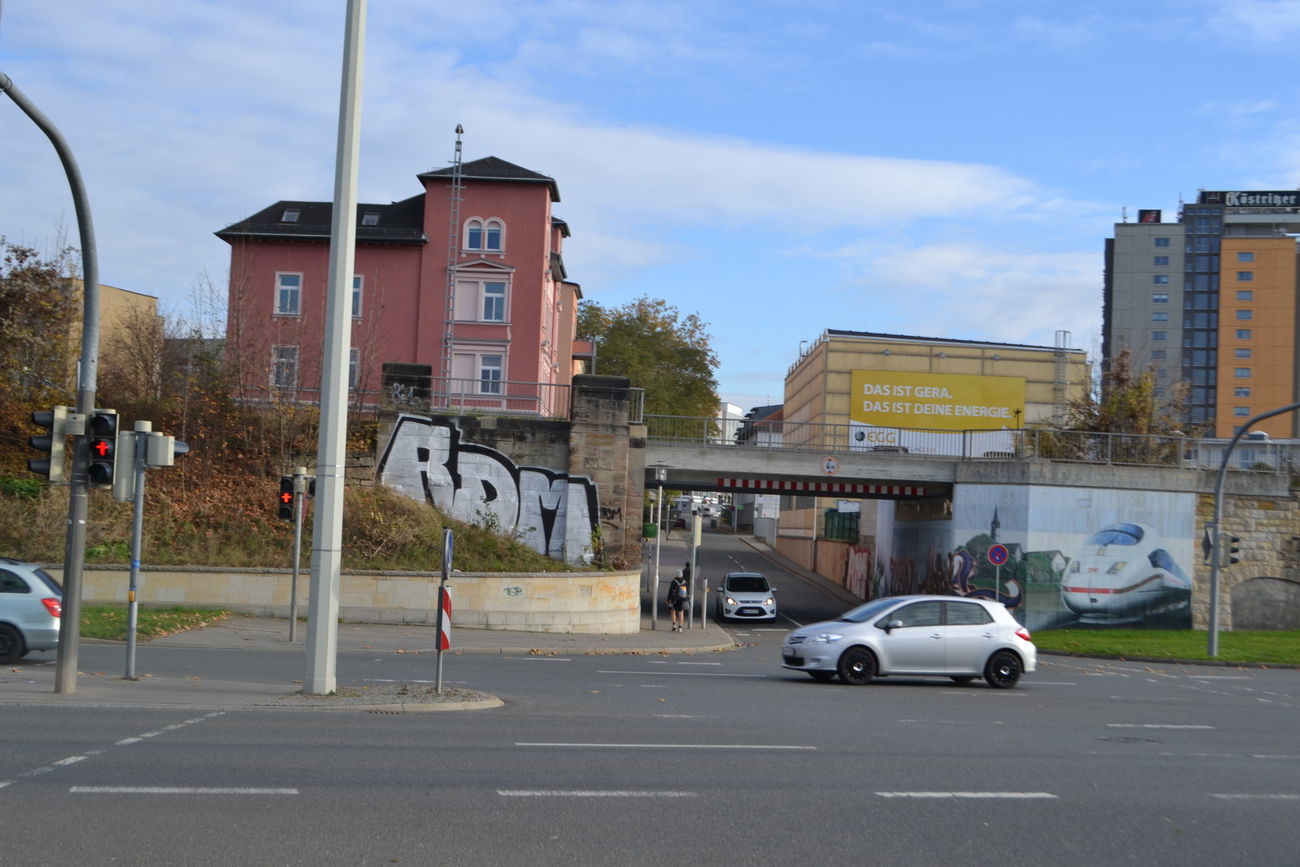 Graffiti Bombing in Gera - Photo by geracity - rdm, redröm