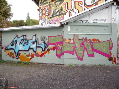 Graffiti Wall in Jena - Photo by geracity - spack, tekno