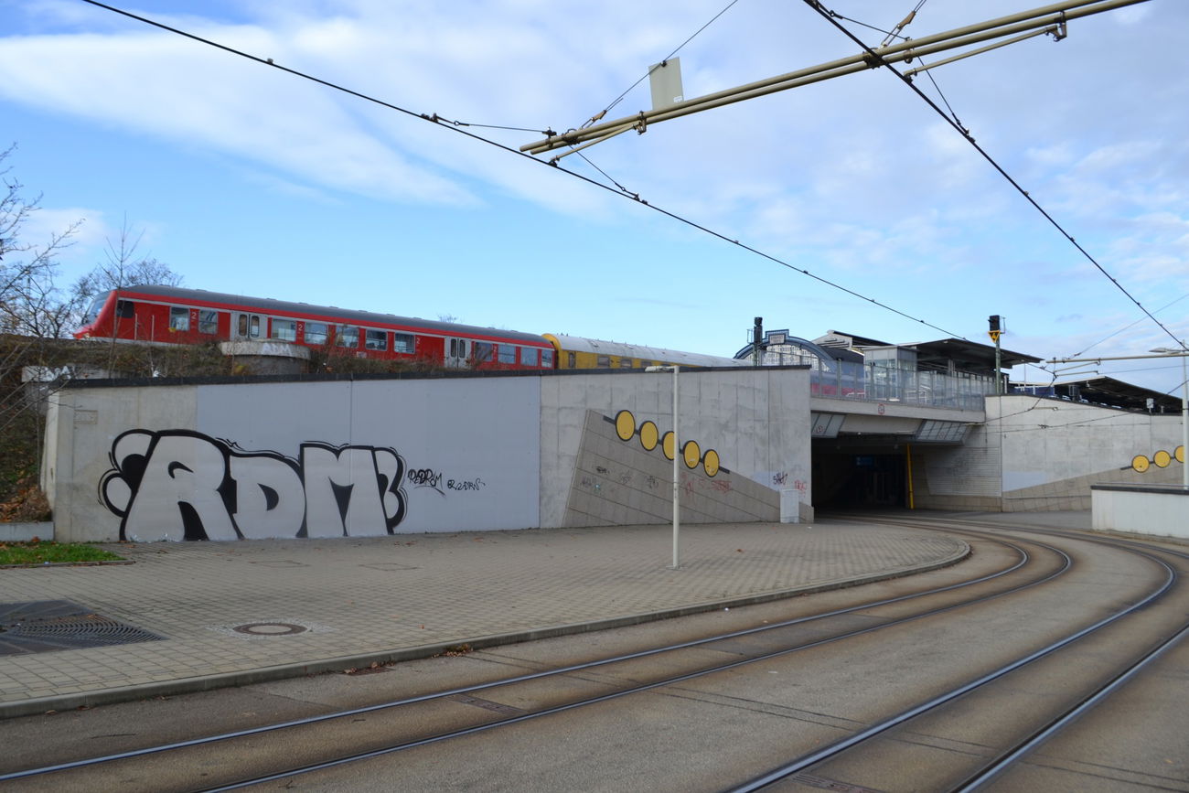 Graffiti Bombing in Gera - Photo by geracity - rdm, redröm