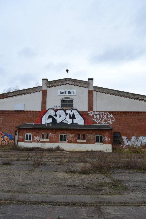 Graffiti Bombing in gera - Photo by geracity - rdm, redröm (2015)
