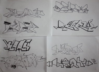 Graffiti Wall - Photo by geracity - kary, kery, dkor