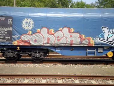 Graffiti Train in Gera - Photo by geracity - oher