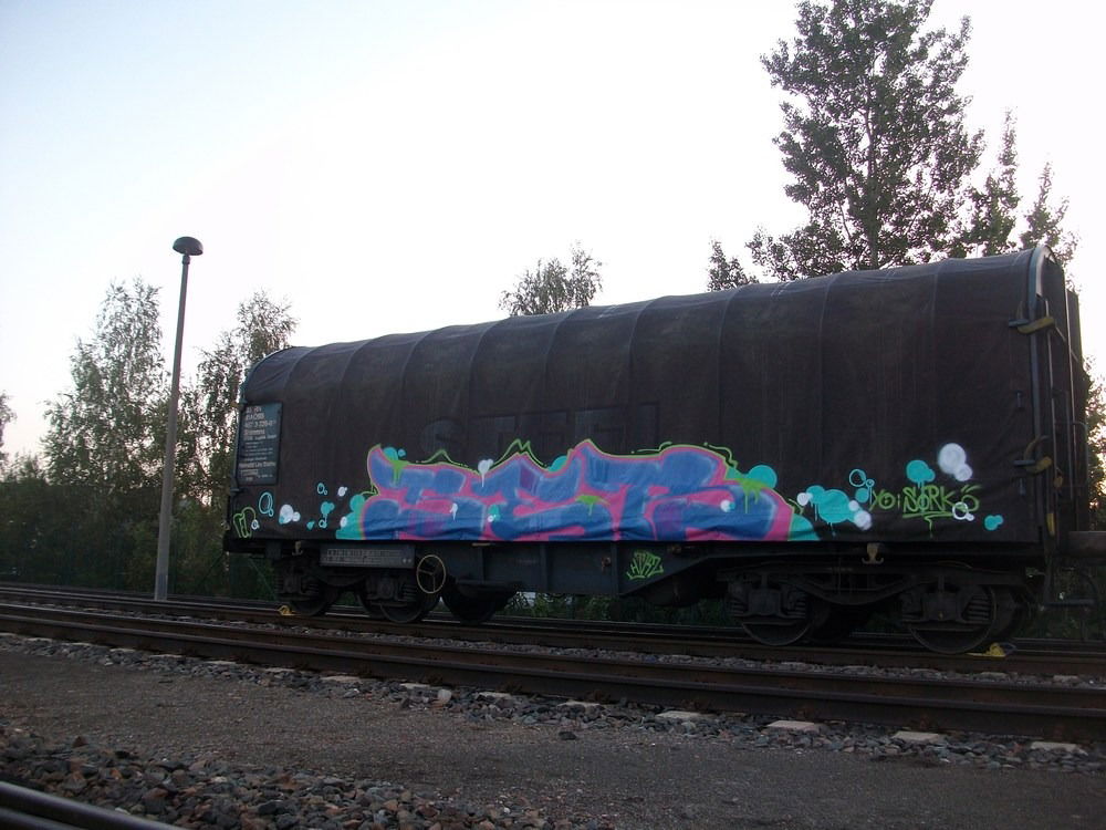 Graffiti Train in Gera - Photo by geracity - ser, sunds