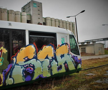 Graffiti Train in Gera - Photo by geracity - ser