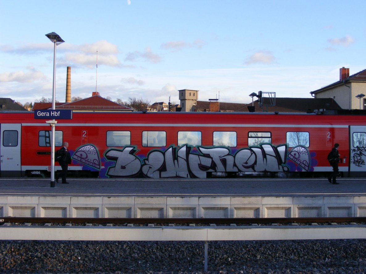 Graffiti Train in gera - Photo by geracity - daw