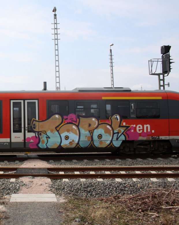 Graffiti Train in Gera - Photo by geracity - topo